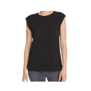 Frame le Mid-Rise Muscle Tee Black XS NWT